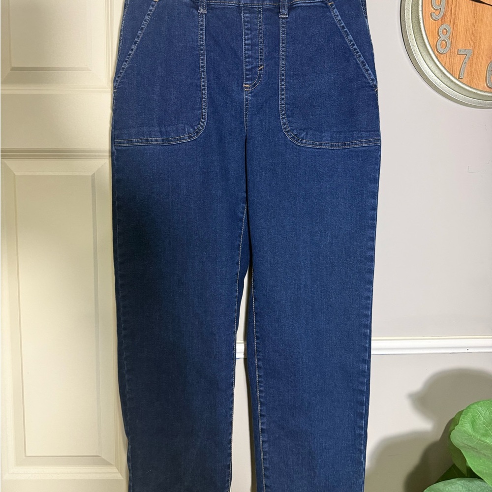 Style & Co. Women's Dark Blue Denim Overalls